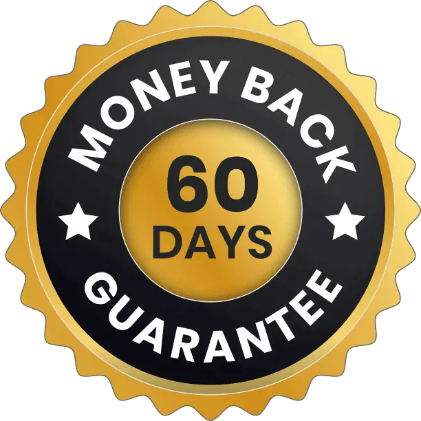 BurnBlend-60-day risk-free money-back guarantee badge